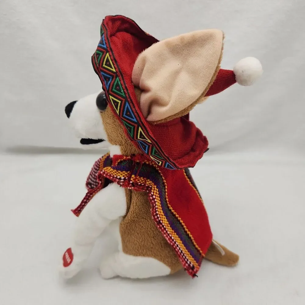 Figure Christmas Hispanic Dog 2010 Plush Dancing Singing Pan Asian Creations